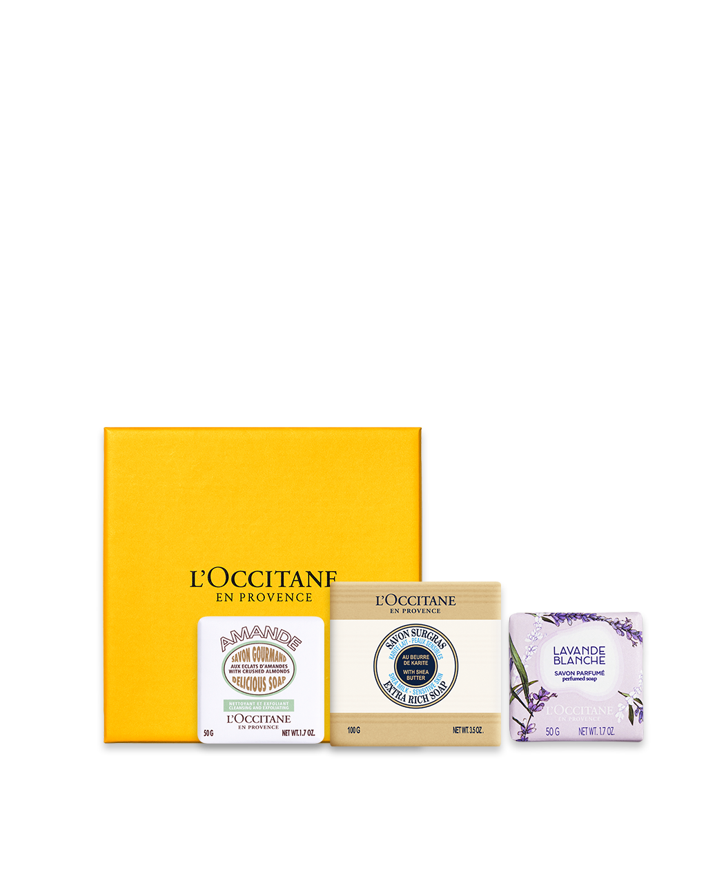 Combo Sabonetes: Karit&eacute;, Am&ecirc;ndoa e Lavande Blanche, , large